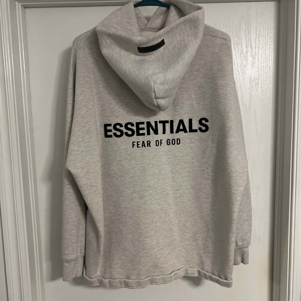 Essentials Fear of God Dark Oatmeal Hoodie